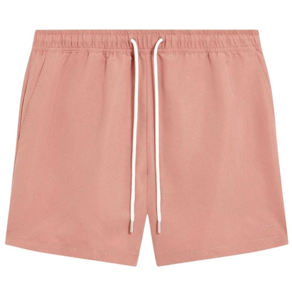 Ted Baker Mens Polyester Swimming Swim Shorts / Mid Pink